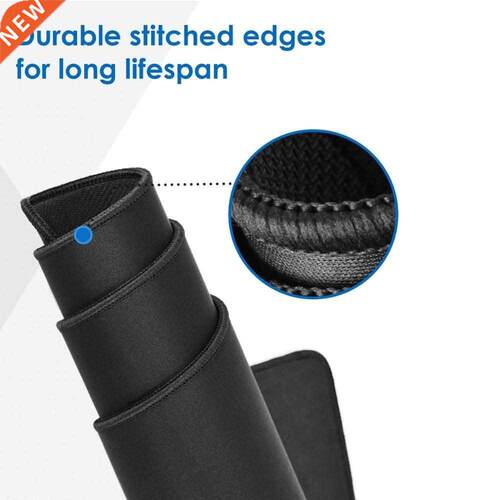 Pure Black Large Gaming Mouse Pad Colorful Lockedge Mouse Ma