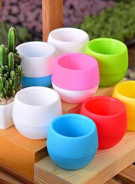 1pcs Mini PP Resin Plstic Plnt Succulents Smll Flower Pot