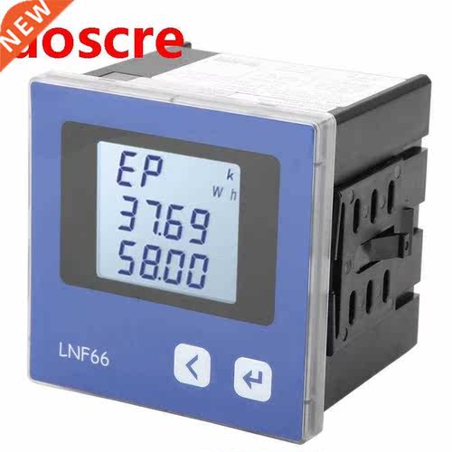 Digital 3-phase Voltage Ammeter LNF66 Digital LCD Display Th