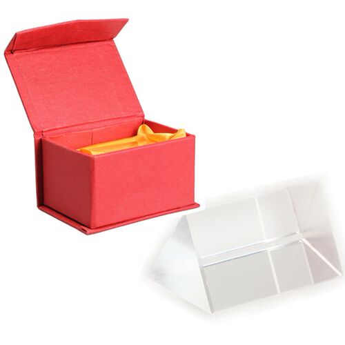 5cm Optical Glass Triple Triangular Prism Refractor Physics