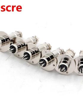 1 Set Aviation Plug Socket DF12RS765 GX12 Round  Eye Flange