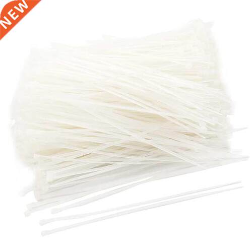 1000 Pcs White Cable Zip Tie Fasten Wrap 140mm x 2mm