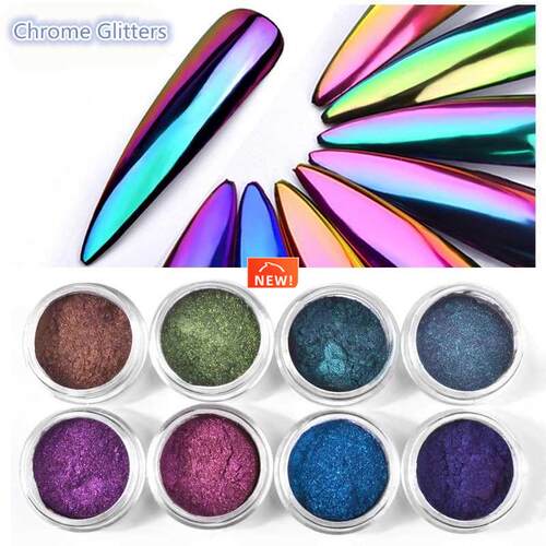 0.2g/ box Glitter Magic Mirror Dust Powder Chameleon Aurora