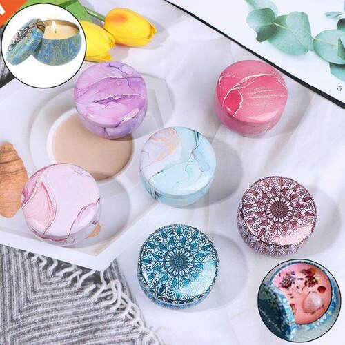 New Candle Tin Jars DIY Candle Making kit Holder Storage Cas