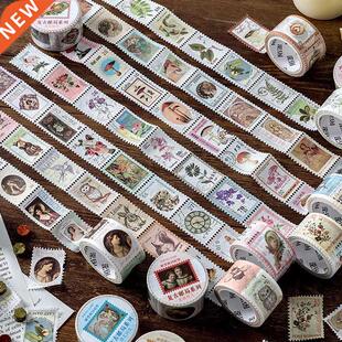 Vintage Post Office Series Washi Tape Retro Stamps Coffee De