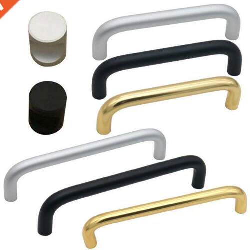 Black Gold Kitchen Door Handles Space Aluminum Straight Cupb