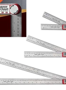 0-200/300/500mm Angle Finder Ruler Metric Inch Scale Protrac