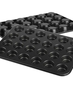 24 Cups Mini Muffin Cupcake Pan Mold Non Stick Baking Tray C
