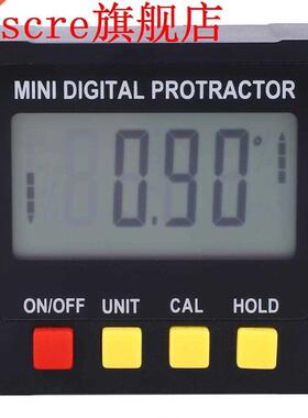 Electronc Dgtal LCD ABS 4 Sde Magnetc nclnometer Angl