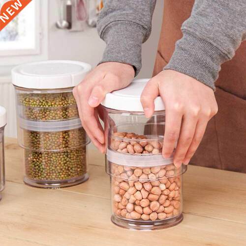 Plastc Food Storage Contaner Coffee Beans Jars Bottles wt