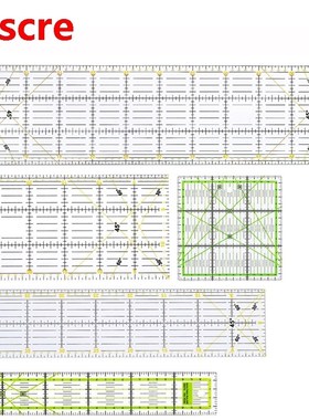5Pcs/Set Rectangle Acrylic Patchwork Quilting Scale Promoti