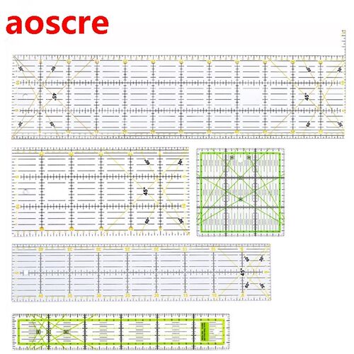 5Pcs/Set Rectangle Acrylic Patchwork Quilting Scale Promoti