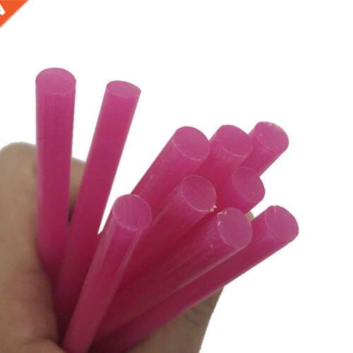 10Pcs 7*100mm Rose Red Colorful Hot Melt Glue Sticks Vintage