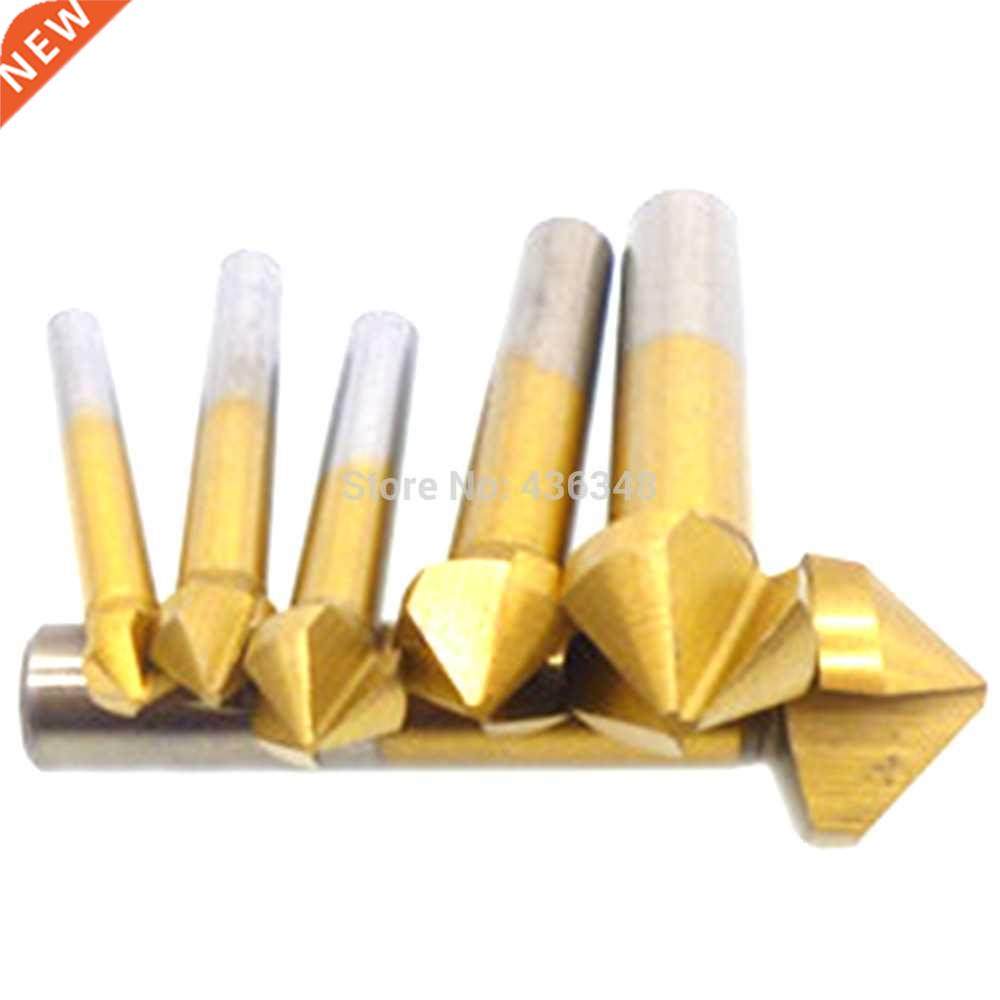 6pcs 3 Flute 90 Degree PVC Cut Chamfer Chamfering Cutter Dri