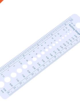 Knitting Needle Gauge Inch cm Ruler 2-10mm Sew Ruler Tools M