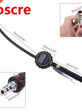 Digital Tire Inflator Pressure Gauge with 32cm 12