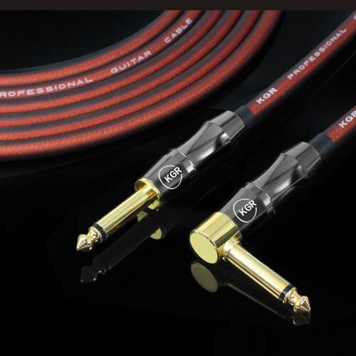KGR 20AWG Electric Guitar Bass Audio Cable Connector Straig