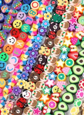 20-110pcs/Lot Smiley Animal Sunflower Shape Spacer Polymer C