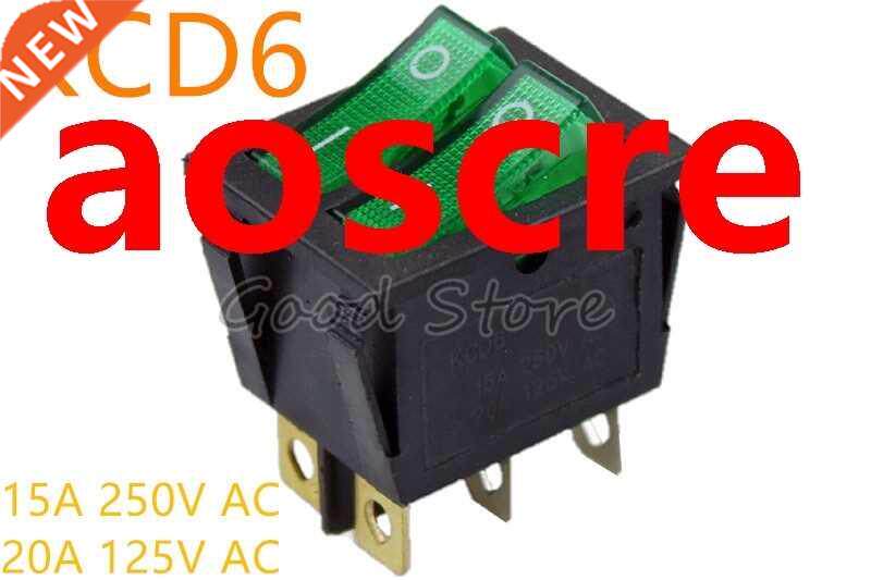1PCS KCD8 6 Pin 2 Position 15A 250V 20A 125VAC ON-OFF With G