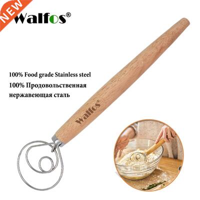 WALFOS Stainless Steel Danish Dough Whisk Blender Cake Bread