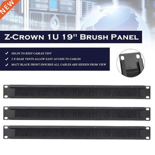 Brush Panel Cable Management Bar Slot for Rack Mount Network