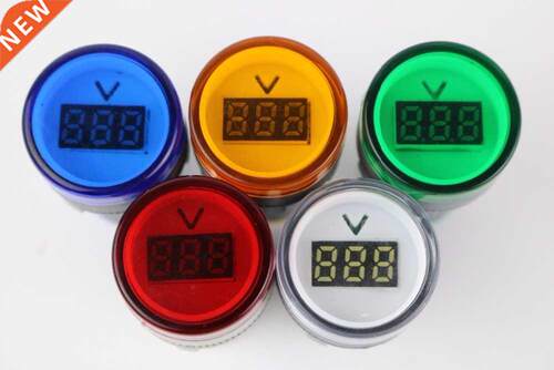 22MM digital AC Voltmeter 60-500V red green yellow blue volt