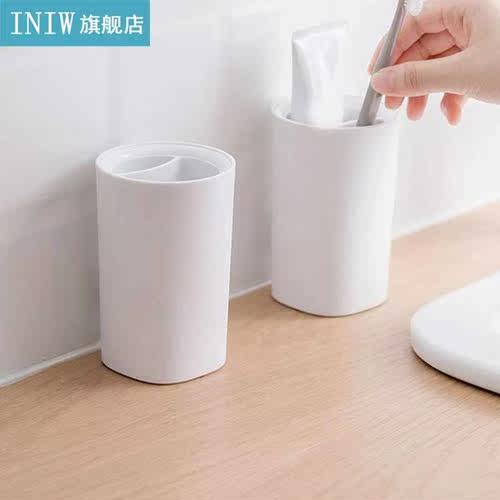 Bathroom Toothbrush Cup White Color Toothbrush Toothpaste St