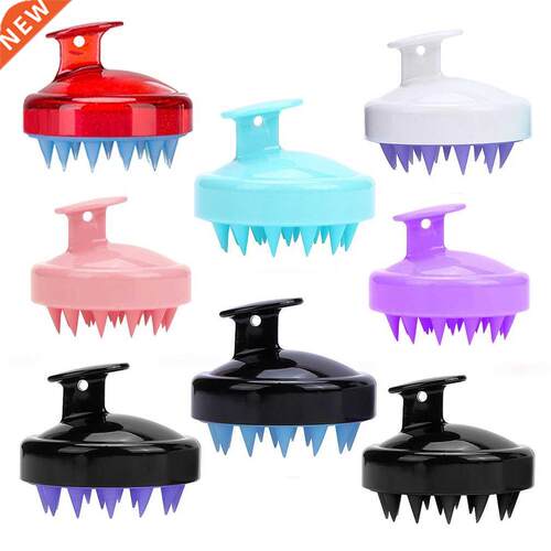 Soft Silicone Head Scalp Massage Comb Shampoo Brush Hair Was