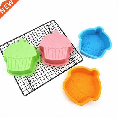 Silicone Cake Mold House Shaped Muffin Cupcake Baking Molds