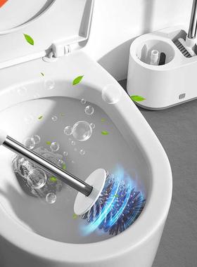 TPR Silicone Toilet Brush bathroo Cleaning brushes Leakproo