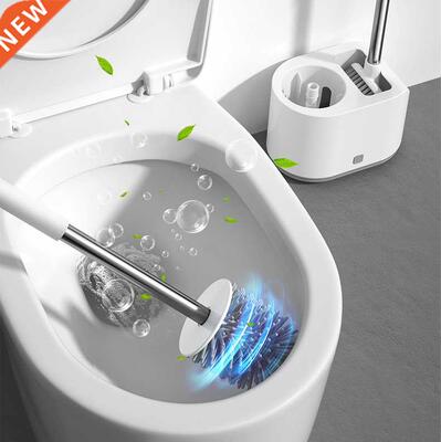 TPR Silicone Toilet Brush bathroo Cleaning brushes Leakproo