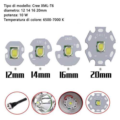 1 PCS CREE XML XM-L T6 LED 10W WHITE High Power LED Emitter