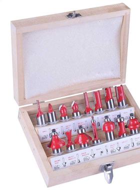 15 Pcs Router Bit Set 1/4-inch Shank Diameter Milling Cutter