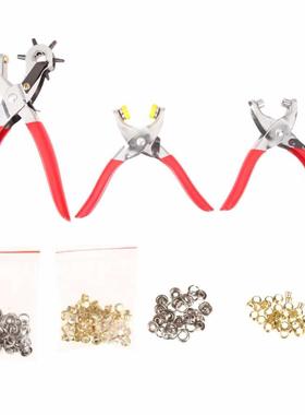 128pcs Puncher Heavy Duty Leather Revolving Hole Punch Hand