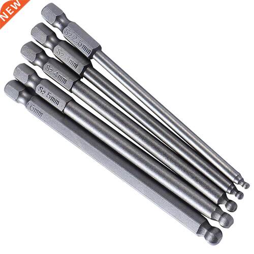 5pcs S2 Steel Screw Driver Bit Set 100mm Ball Head Mini Scre