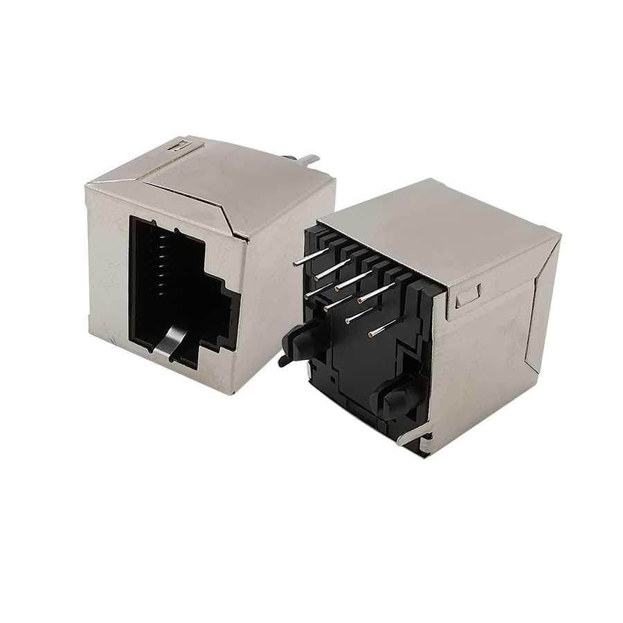 RJ45 Socket Network Cale Port Interface Metal Shell RJ45 8P