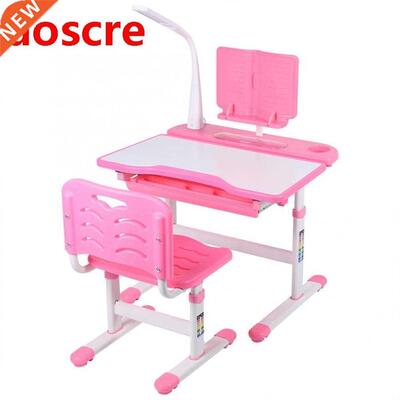 Pink Ergonomic Adjustable Children's Desk and Chair Set