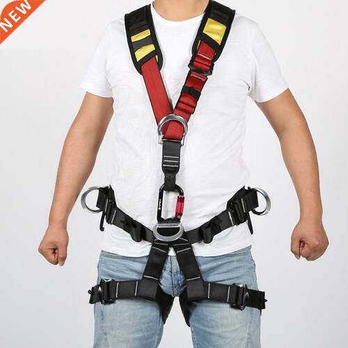 Full Body Safety Rock Climbing Tree Arborist Harness Shoulde