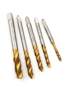 M-M8 Metric Taps Screw Taps HSS Titanium Coated Drill and T
