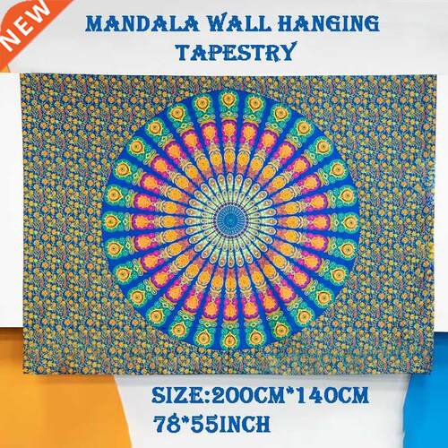 Large Indian Mandala Wall Hanging Tapery Hippie Home Deco