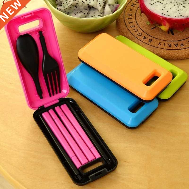 1set Portable Travel Kds Adult Cutlery Travel Fork Tablewar