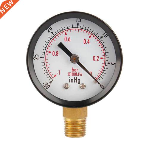 Dry Utility Vacuum Pressure Gauge Steel 1/4