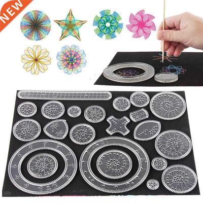 Funny Interlocking Gears Wheels Spirograph Drawing Toys Set