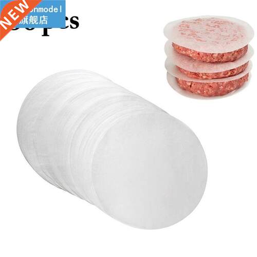 80Pcs/Set 4.33in Patty Papers Round Multiuse Hamburger Patty