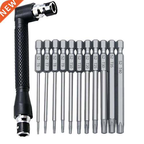 12PCS/Set 1/4 Inch Hex Shank and L Shaped Wrench Set T6-T40