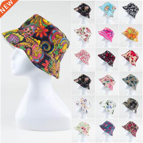 New Summer Floral Sun Hat Bucket Funny Summer Holiday Novelt