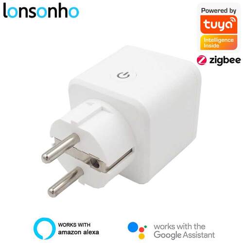 Tuya ZigBee Smart E 16A Power Monitor Timer Socket Smart Ho