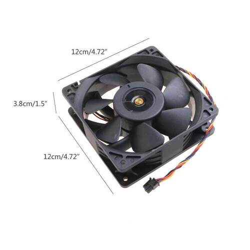 High Speed 120mm Cooling Fan 12cm DF120812B2FN DC 12V 4.50A