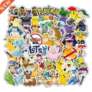 50pcs Cartoons Pikachu Stickers Anime Pokemon Stikers Skate