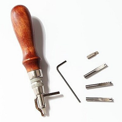 8 in 1 Leather Edge Stitching Groover Crease Pricking Hand C
